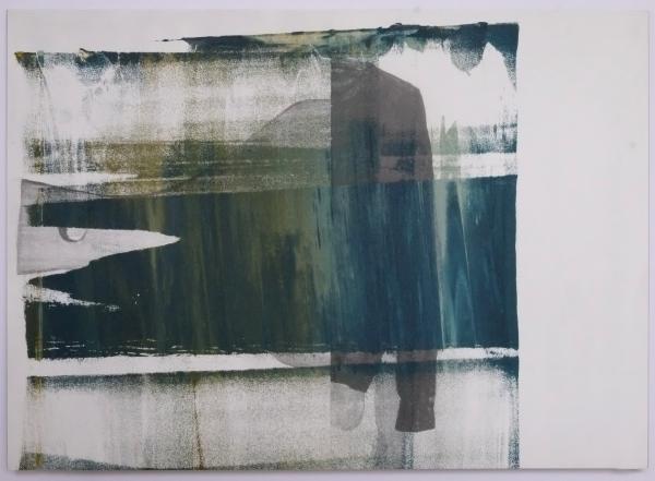 ohne Titel aus der Serie: Ta pete -ete pete 2019, Siebdruck auf Digitaldruck, silkscreen on digital print, 22.5 x 31.5 cm
