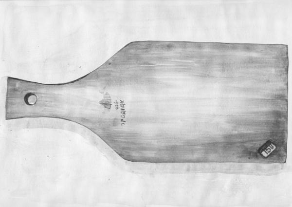 ta pete / Karte Blanche 2014, Graphit auf Papier, 34 x 26 cm