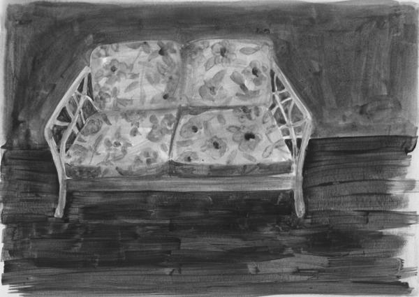 ta pete / Karte Blanche 2014, Graphit auf Papier, 34 x 26 cm