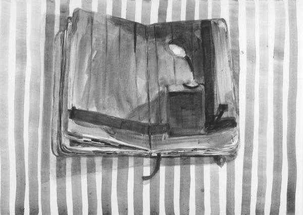 ta pete / Karte Blanche 2014, Graphit auf Papier, 34 x 26 cm