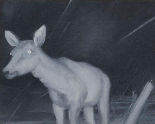 Aus der Serie Wild 2016, Öl auf Holz, 22.5 x 28 cm